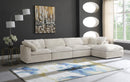 Cozy Cream Velvet Cloud Modular Sectional - NY Furniture Direct (NY)