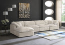 Cozy Cream Velvet Cloud Modular Sectional - NY Furniture Direct (NY)