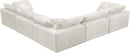 Cozy Cream Velvet Cloud Modular Sectional - NY Furniture Direct (NY)