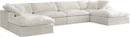 Cozy Cream Velvet Cloud Modular Sectional - NY Furniture Direct (NY)