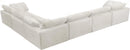 Cozy Cream Velvet Cloud Modular Sectional - NY Furniture Direct (NY)
