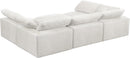 Cozy Cream Velvet Cloud Modular Sectional - NY Furniture Direct (NY)