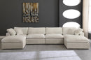 Cozy Cream Velvet Cloud Modular Sectional - NY Furniture Direct (NY)