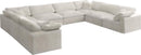 Cozy Cream Velvet Cloud Modular Sectional - NY Furniture Direct (NY)