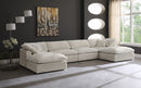 Cozy Cream Velvet Cloud Modular Sectional - NY Furniture Direct (NY)
