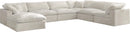 Cozy Cream Velvet Cloud Modular Sectional - NY Furniture Direct (NY)