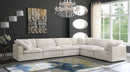 Cozy Cream Velvet Cloud Modular Sectional - NY Furniture Direct (NY)