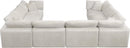 Cozy Cream Velvet Cloud Modular Sectional - NY Furniture Direct (NY)