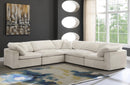 Cozy Cream Velvet Cloud Modular Sectional - NY Furniture Direct (NY)