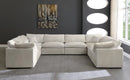 Cozy Cream Velvet Cloud Modular Sectional - NY Furniture Direct (NY)