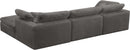 Cozy Grey Velvet Cloud Modular Sectional - NY Furniture Direct (NY)