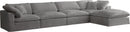 Cozy Grey Velvet Cloud Modular Sectional - NY Furniture Direct (NY)