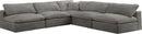 Cozy Grey Velvet Cloud Modular Sectional - NY Furniture Direct (NY)