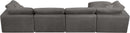 Cozy Grey Velvet Cloud Modular Sectional - NY Furniture Direct (NY)