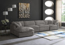 Cozy Grey Velvet Cloud Modular Sectional - NY Furniture Direct (NY)