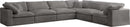 Cozy Grey Velvet Cloud Modular Sectional - NY Furniture Direct (NY)