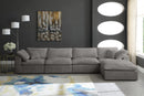 Cozy Grey Velvet Cloud Modular Sectional - NY Furniture Direct (NY)