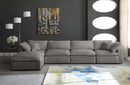 Cozy Grey Velvet Cloud Modular Sectional - NY Furniture Direct (NY)