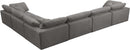 Cozy Grey Velvet Cloud Modular Sectional - NY Furniture Direct (NY)