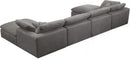 Cozy Grey Velvet Cloud Modular Sectional - NY Furniture Direct (NY)