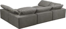 Cozy Grey Velvet Cloud Modular Sectional - NY Furniture Direct (NY)
