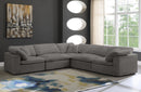 Cozy Grey Velvet Cloud Modular Sectional - NY Furniture Direct (NY)