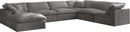 Cozy Grey Velvet Cloud Modular Sectional - NY Furniture Direct (NY)