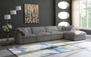 Cozy Grey Velvet Cloud Modular Sectional - NY Furniture Direct (NY)