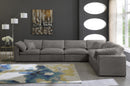 Cozy Grey Velvet Cloud Modular Sectional - NY Furniture Direct (NY)