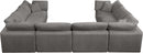 Cozy Grey Velvet Cloud Modular Sectional - NY Furniture Direct (NY)