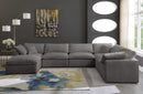 Cozy Grey Velvet Cloud Modular Sectional - NY Furniture Direct (NY)