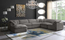 Cozy Grey Velvet Cloud Modular Sectional - NY Furniture Direct (NY)