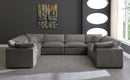 Cozy Grey Velvet Cloud Modular Sectional - NY Furniture Direct (NY)