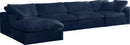 Cozy Navy Velvet Cloud Modular Sectional - NY Furniture Direct (NY)