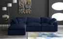 Cozy Navy Velvet Cloud Modular Sectional - NY Furniture Direct (NY)