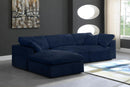 Cozy Navy Velvet Cloud Modular Sectional - NY Furniture Direct (NY)