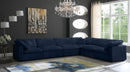 Cozy Navy Velvet Cloud Modular Sectional - NY Furniture Direct (NY)