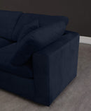 Cozy Navy Velvet Cloud Modular Sectional - NY Furniture Direct (NY)