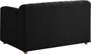Naya Black Velvet Chair - NY Furniture Direct (NY)