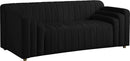 Naya Black Velvet Loveseat - NY Furniture Direct (NY)