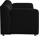 Naya Black Velvet Loveseat - NY Furniture Direct (NY)
