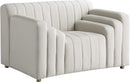Naya Cream Velvet Chair - NY Furniture Direct (NY)