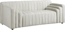 Naya Cream Velvet Loveseat - NY Furniture Direct (NY)