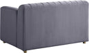 Naya Grey Velvet Chair - NY Furniture Direct (NY)