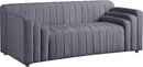 Naya Grey Velvet Loveseat - NY Furniture Direct (NY)