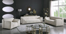 Naya Cream Velvet Loveseat - NY Furniture Direct (NY)