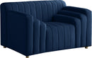 Naya Navy Velvet Chair - NY Furniture Direct (NY)