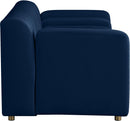 Naya Navy Velvet Loveseat - NY Furniture Direct (NY)