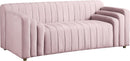 Naya Pink Velvet Loveseat - NY Furniture Direct (NY)