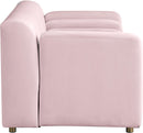 Naya Pink Velvet Loveseat - NY Furniture Direct (NY)